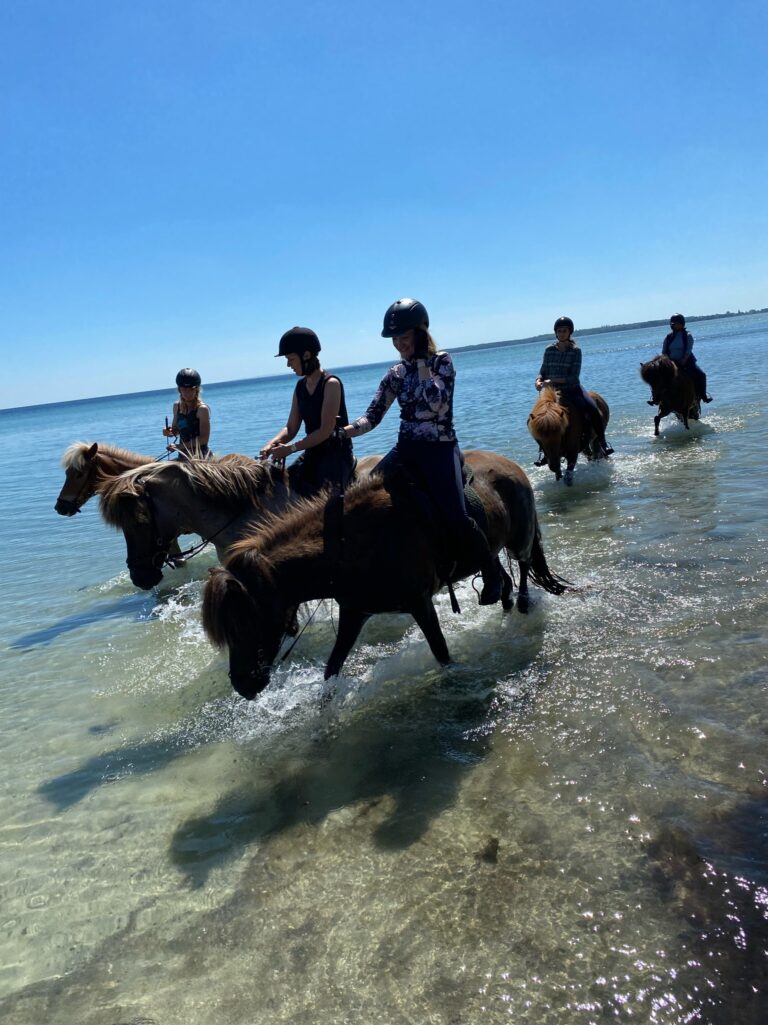 Ridetur i vandet